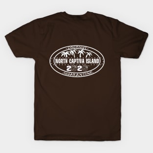 Coconut Quarantine 2020 Oval Logo - North Captiva Island T-Shirt